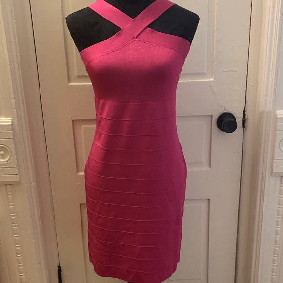 Express  Hot Pink Dress - Picture 2 of 11